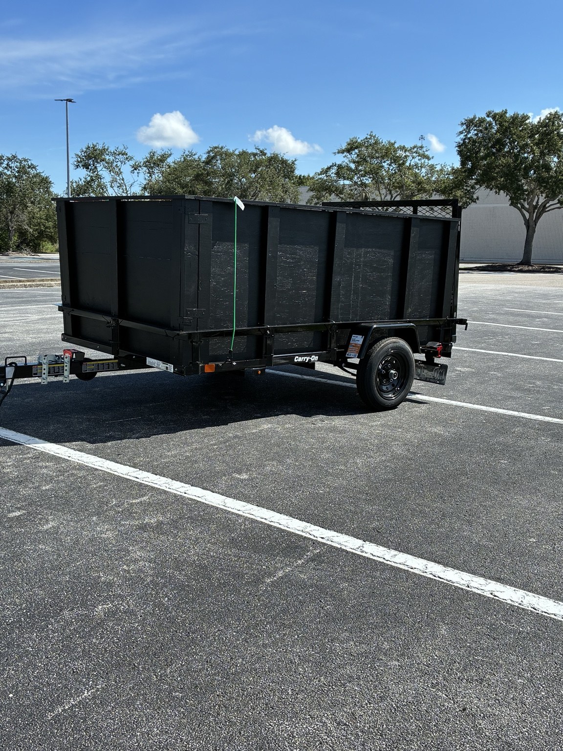 Knox Haulers black 5 by 8 utility trailer